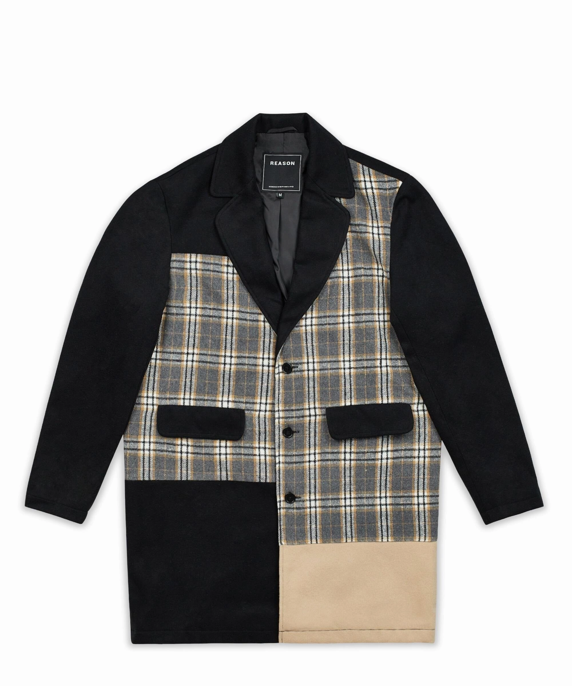 WeatherproofCoating Relaxed Layers Lumberjack Color Block Plaid Overcoat