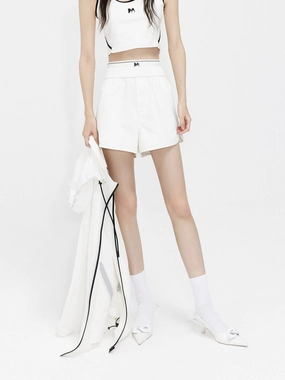 Breathable fabric Stylish Comfort Double Waistband Elastic Shorts