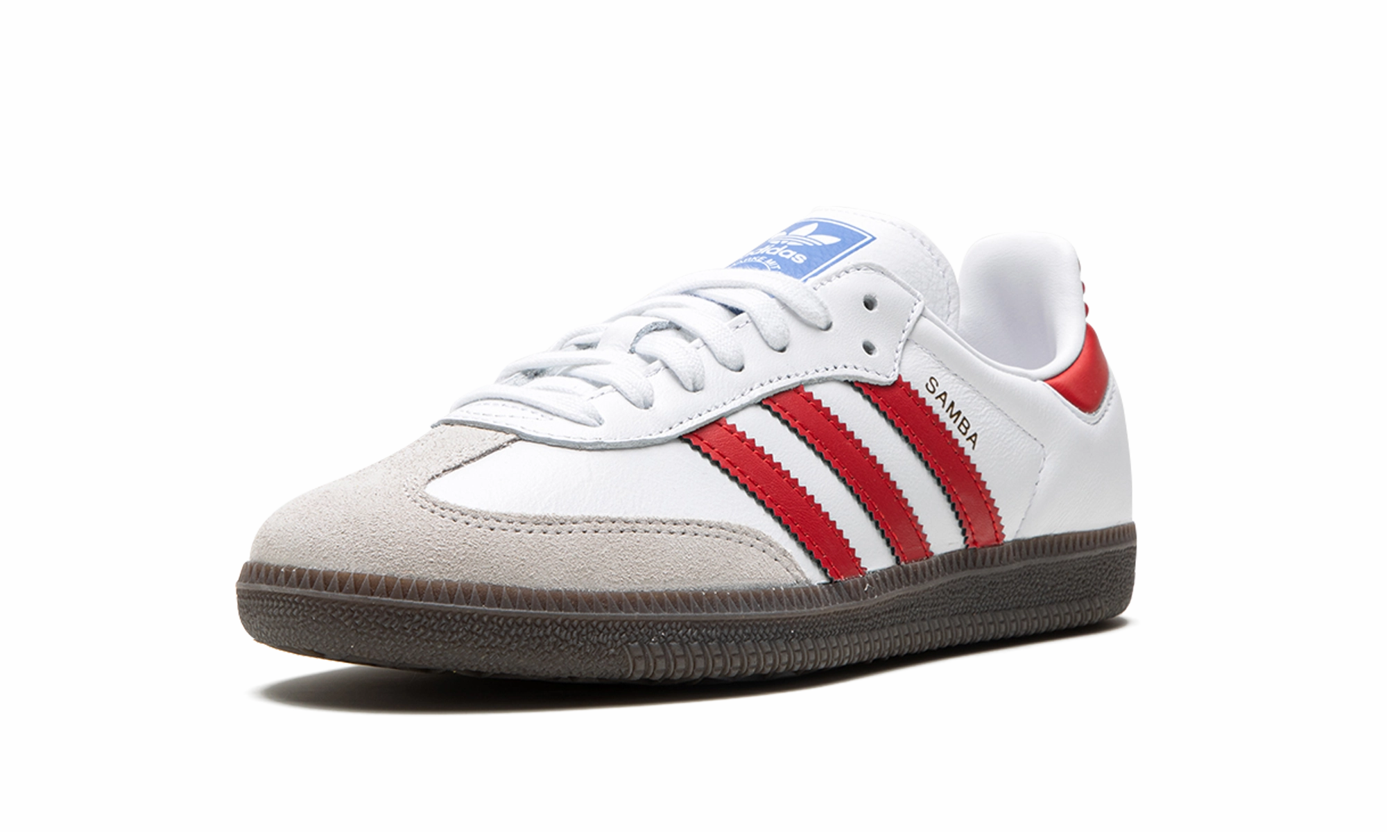 Samba OG "White / Better Scarlet" Slow Step
