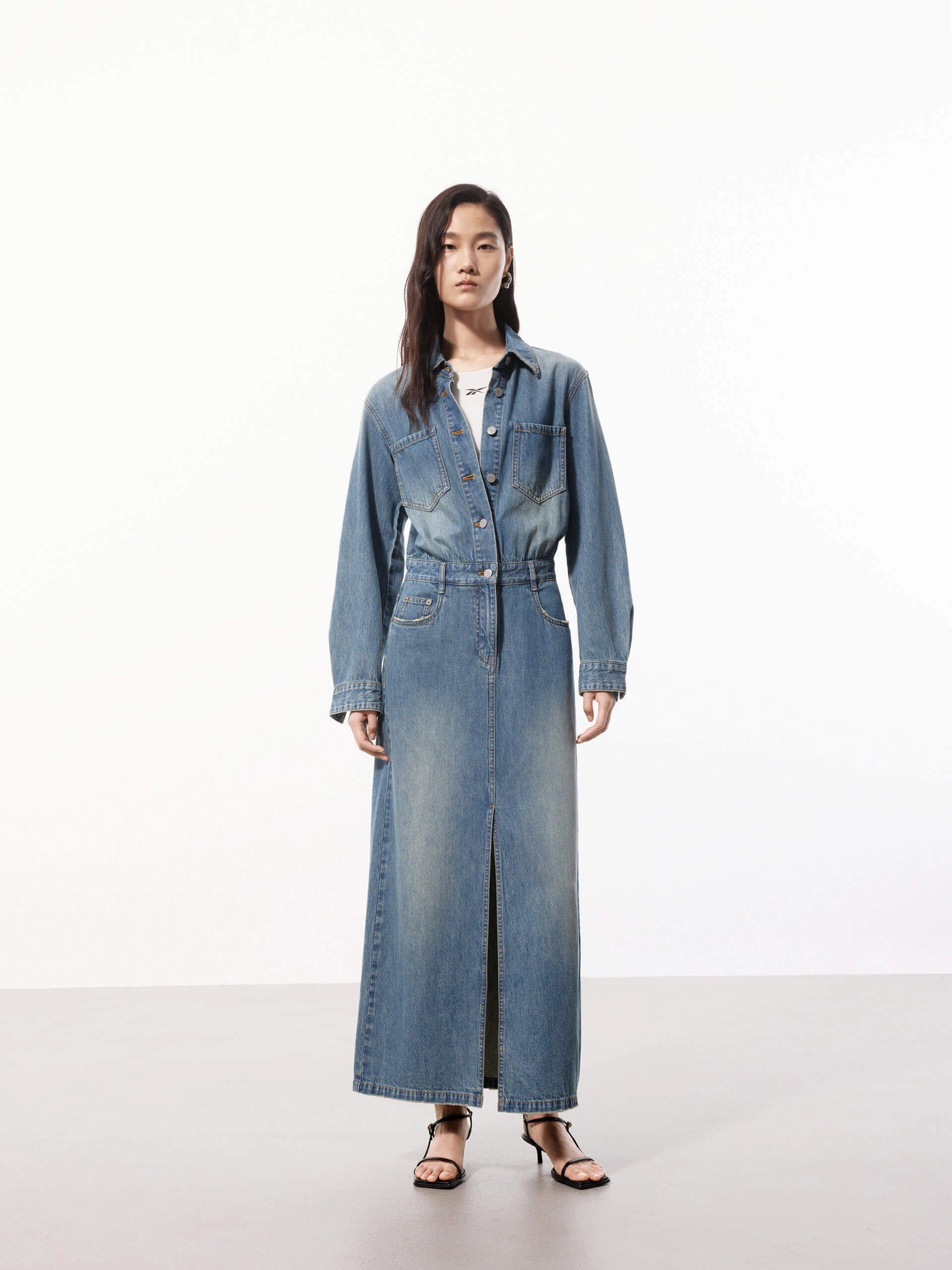 Slit Detailed Shirt Dress Modern Staple Delicate Edge