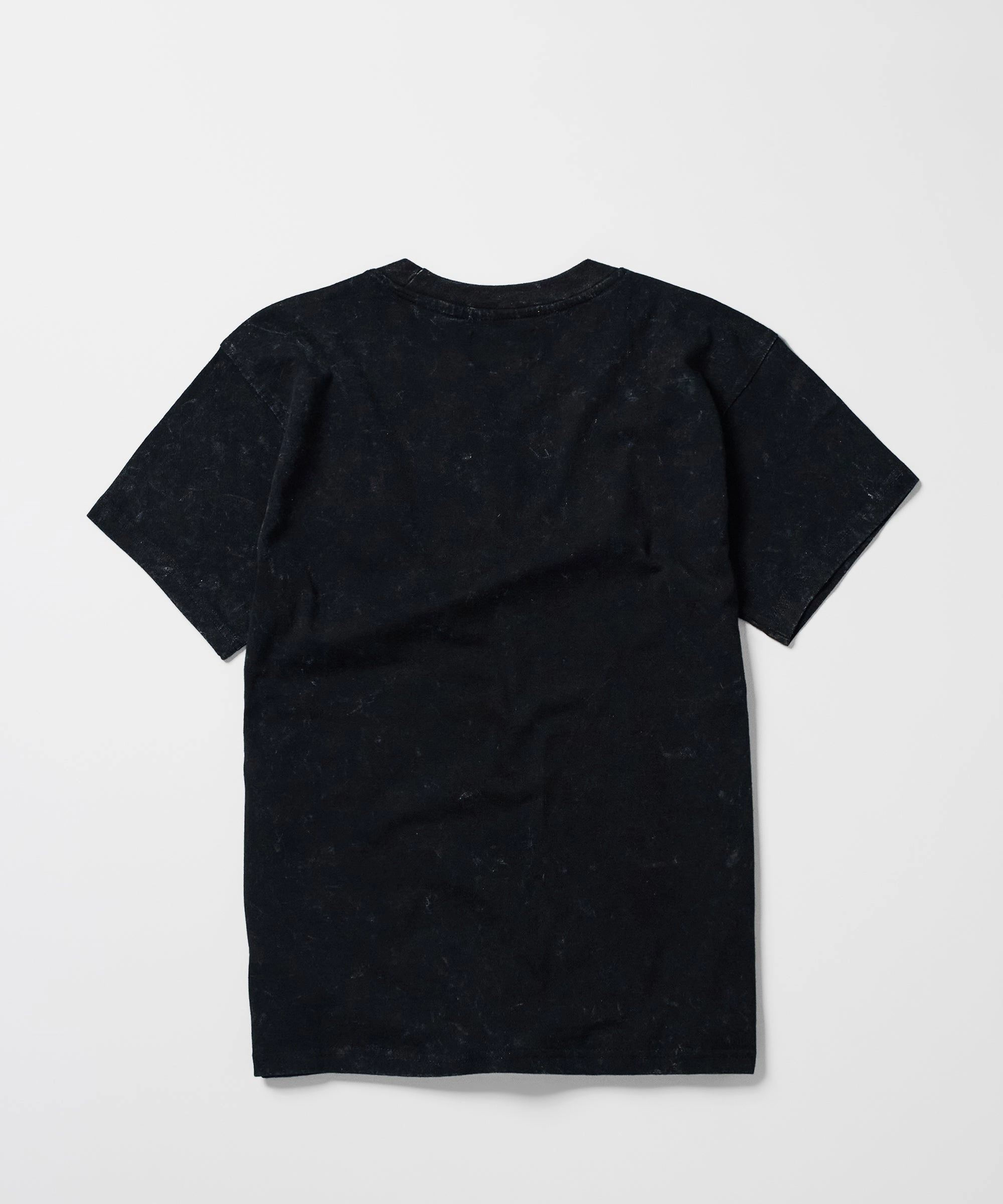 Soft Inner Lining Bad Habits Washed Short Sleeve Tee - Black