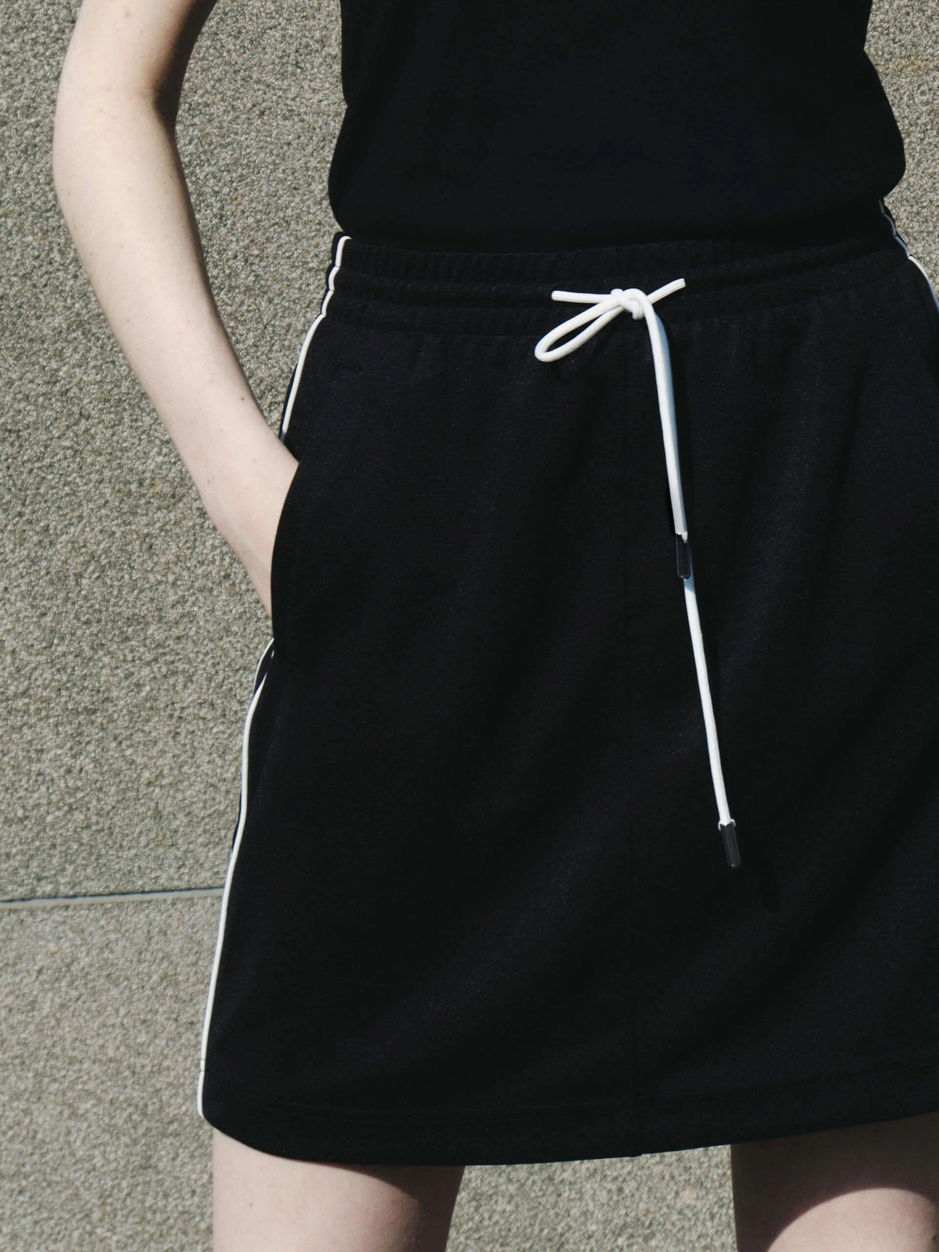 Elasticated Waist Mini Skirt Stretchy Waist