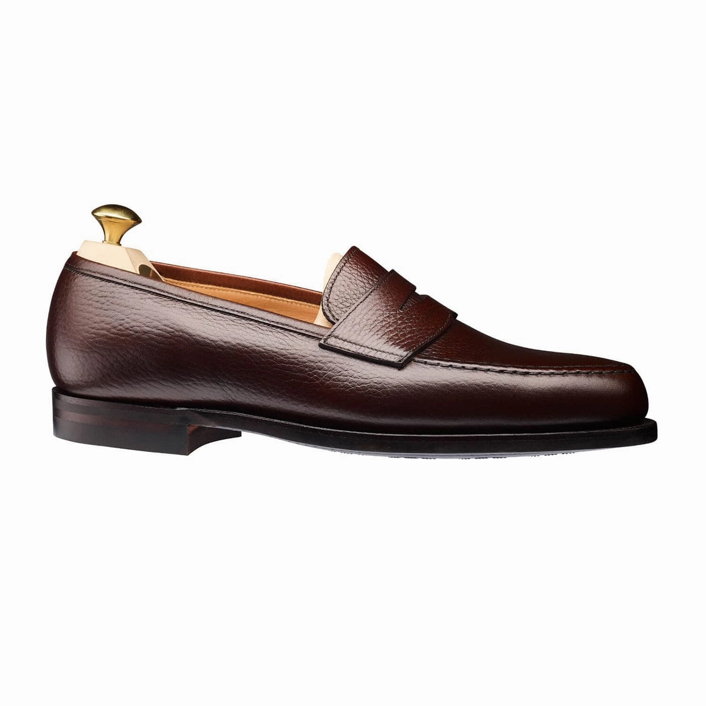 Versatile Office Shoes Commuter Shoes Boston Dark Brown Country Calf Grain (G Fitting)