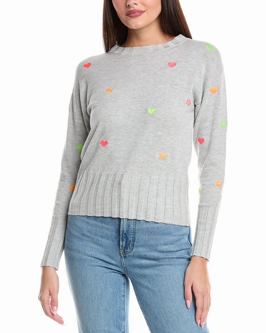 WISPR Stars & Heart Silk-Blend Sweater Casual Comfort