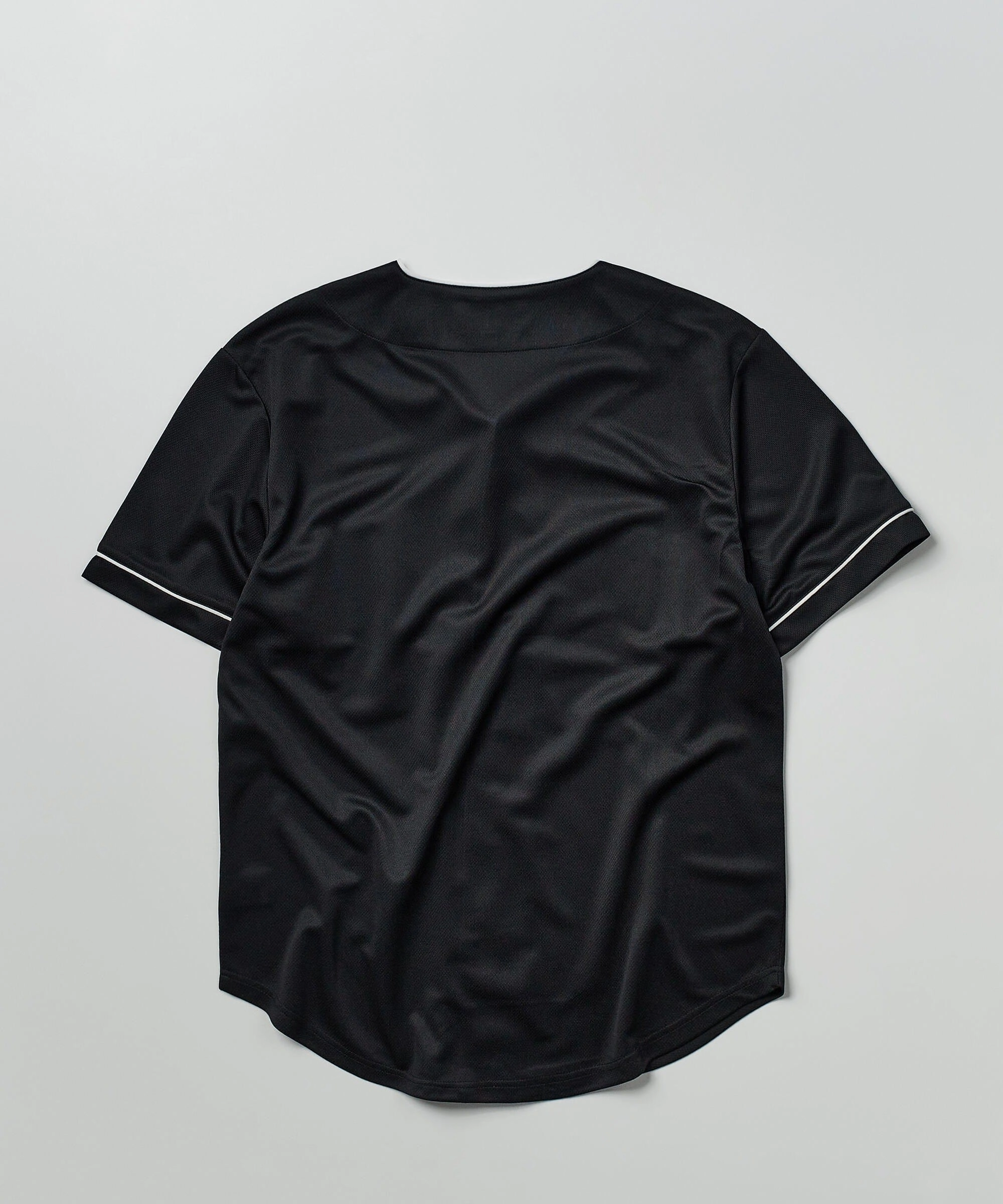 DoubleStitched Smoke Baseball Jersey - Black