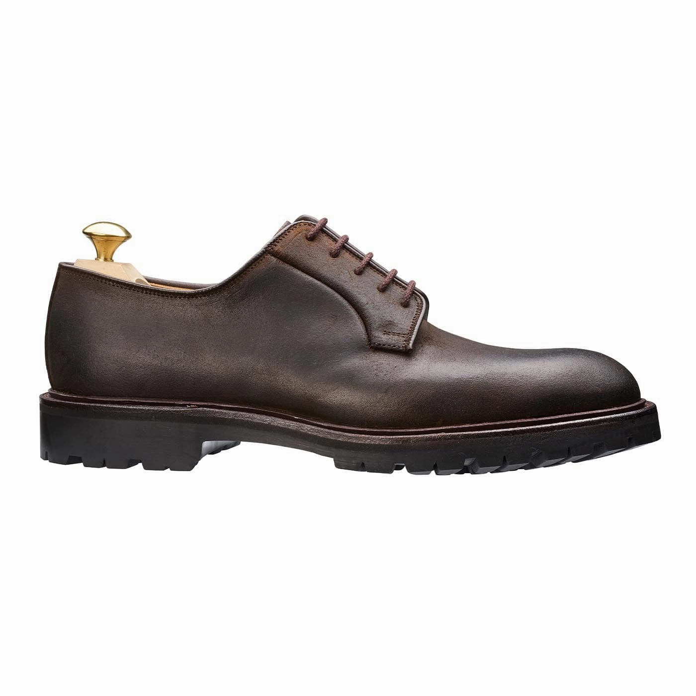 Lanark 3 Dark Brown Rough-Out Suede Urban Wear Smooth Polished Profile