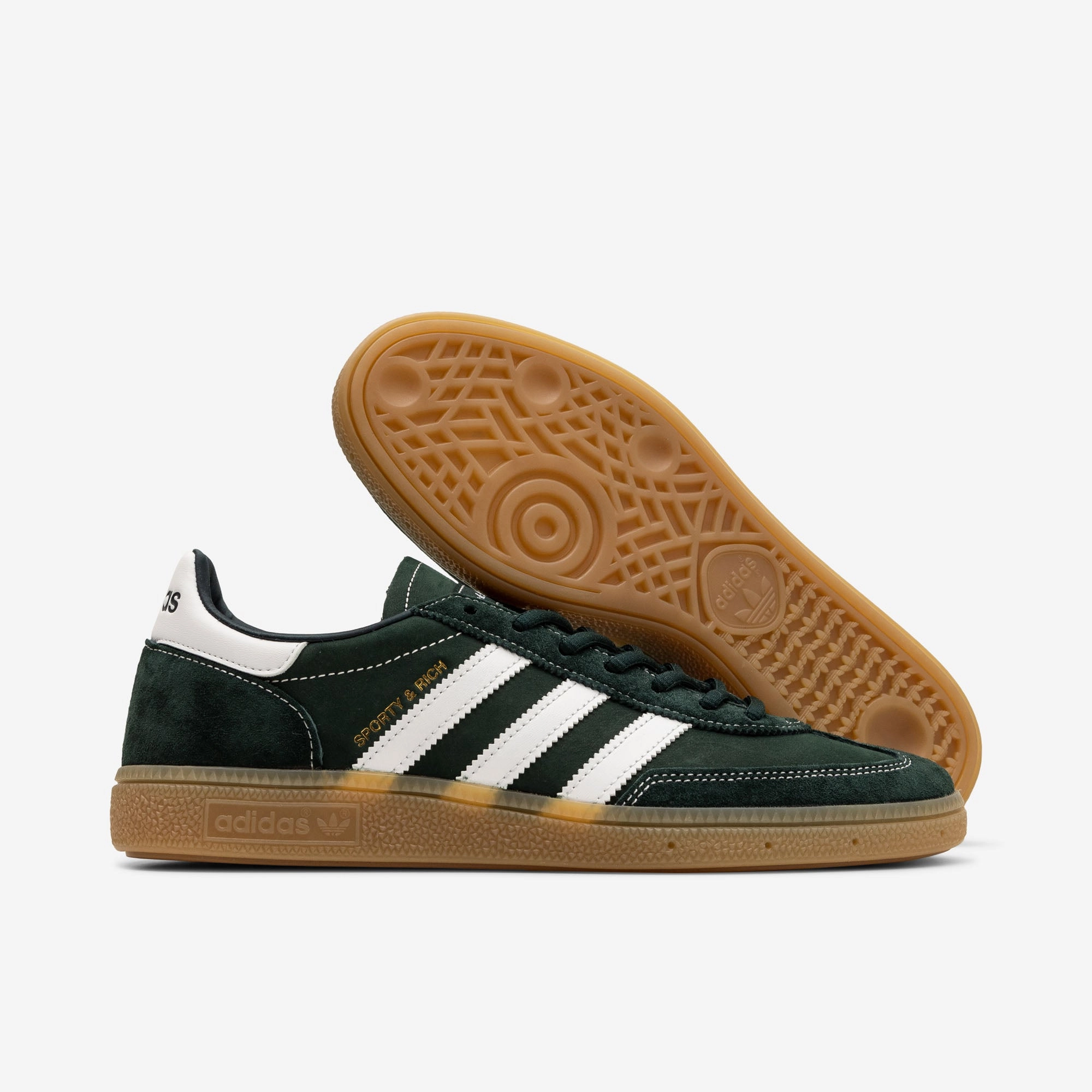 Classic Power adidas Originals x Sporty & Rich Handball Spezial Dark Green / Cloud White - Gum