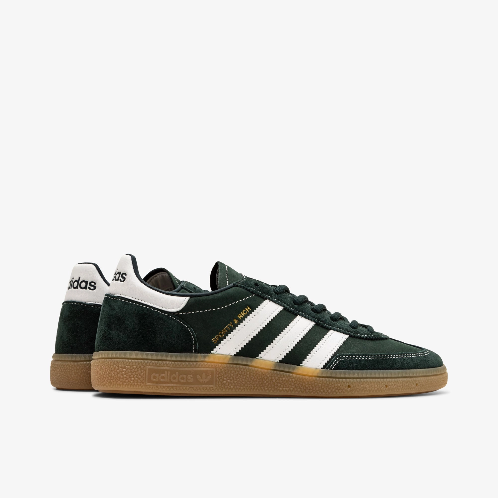 Day Out adidas Originals x Sporty & Rich Handball Spezial Dark Green / Cloud White - Gum