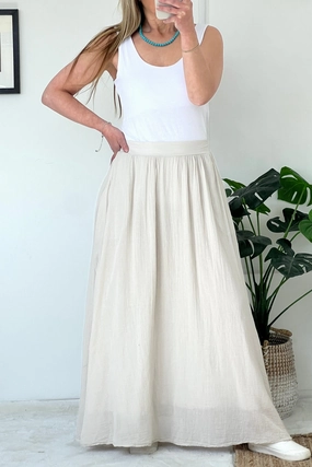 Coordinated Set Mila Cotton Maxi Skirt