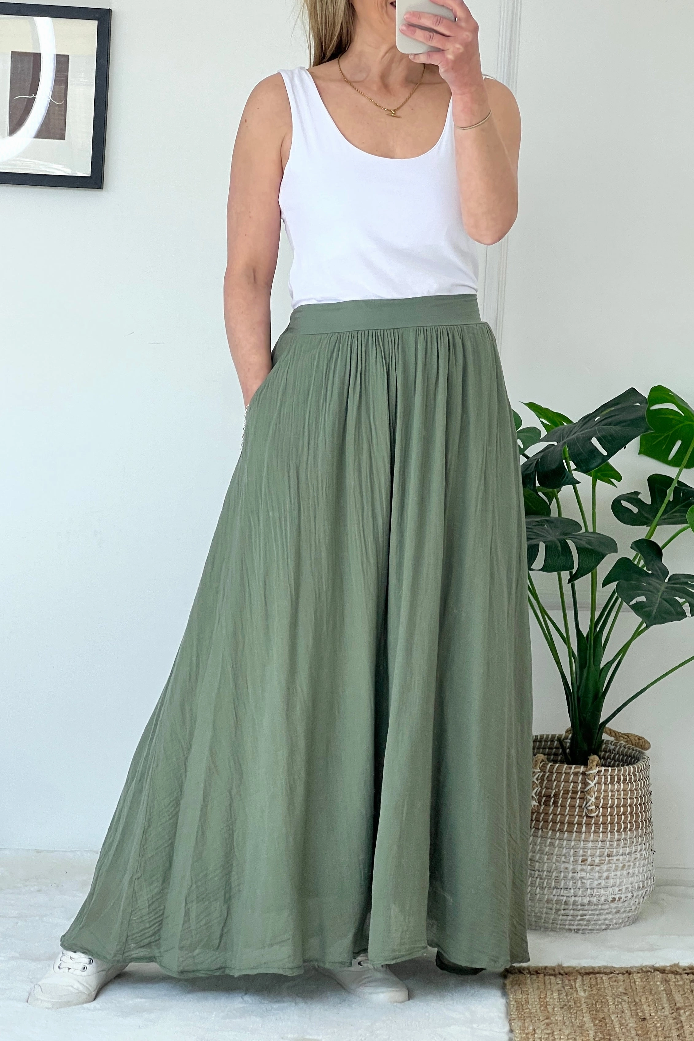 Outfit Focus Mila Cotton Maxi Skirt