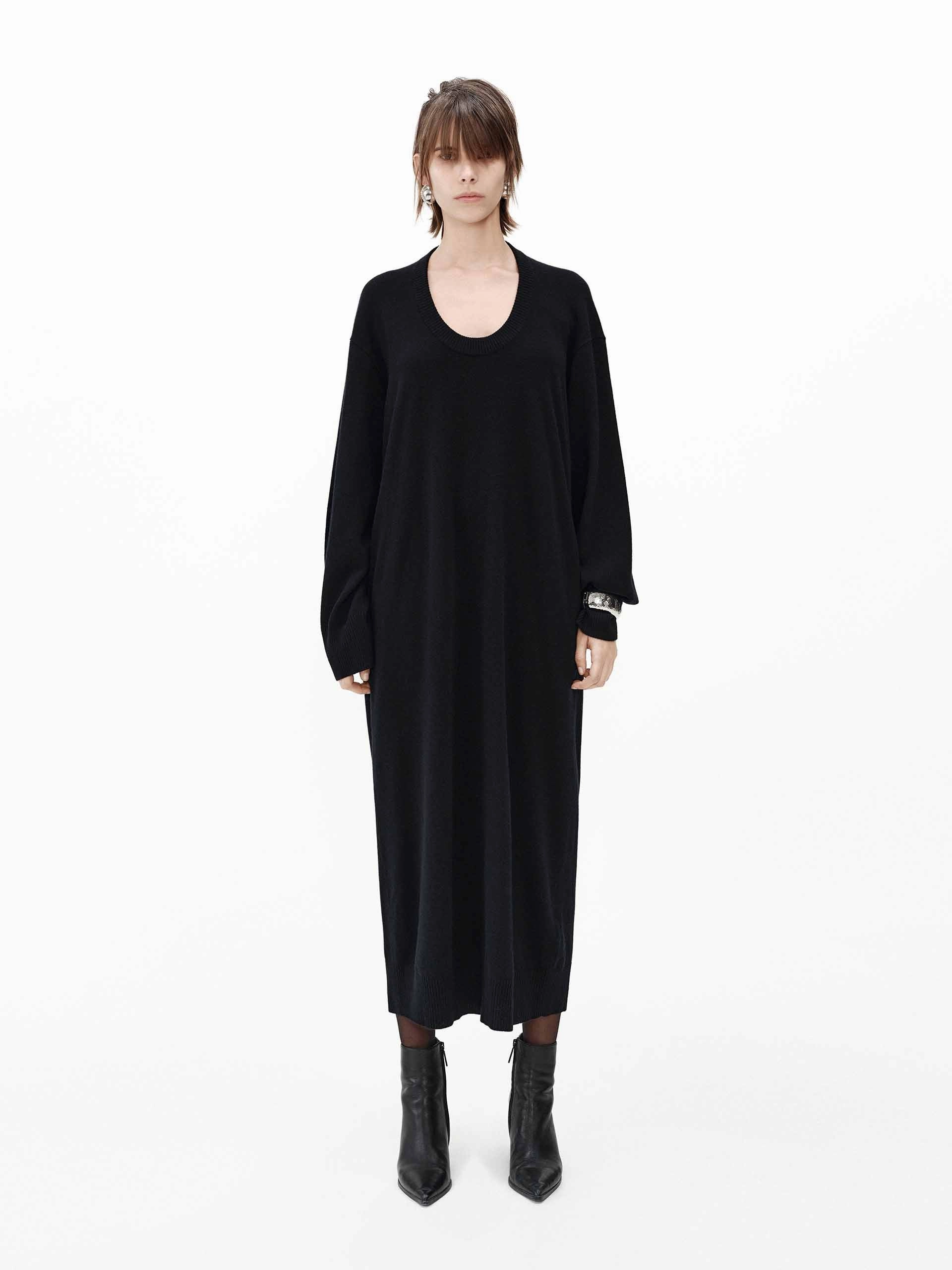 Scoop Neck Loose Dress Fit for All Seasons