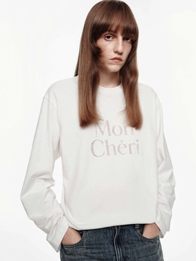 Letter Printed Cotton T-shirt Relax Style Trend All-day style