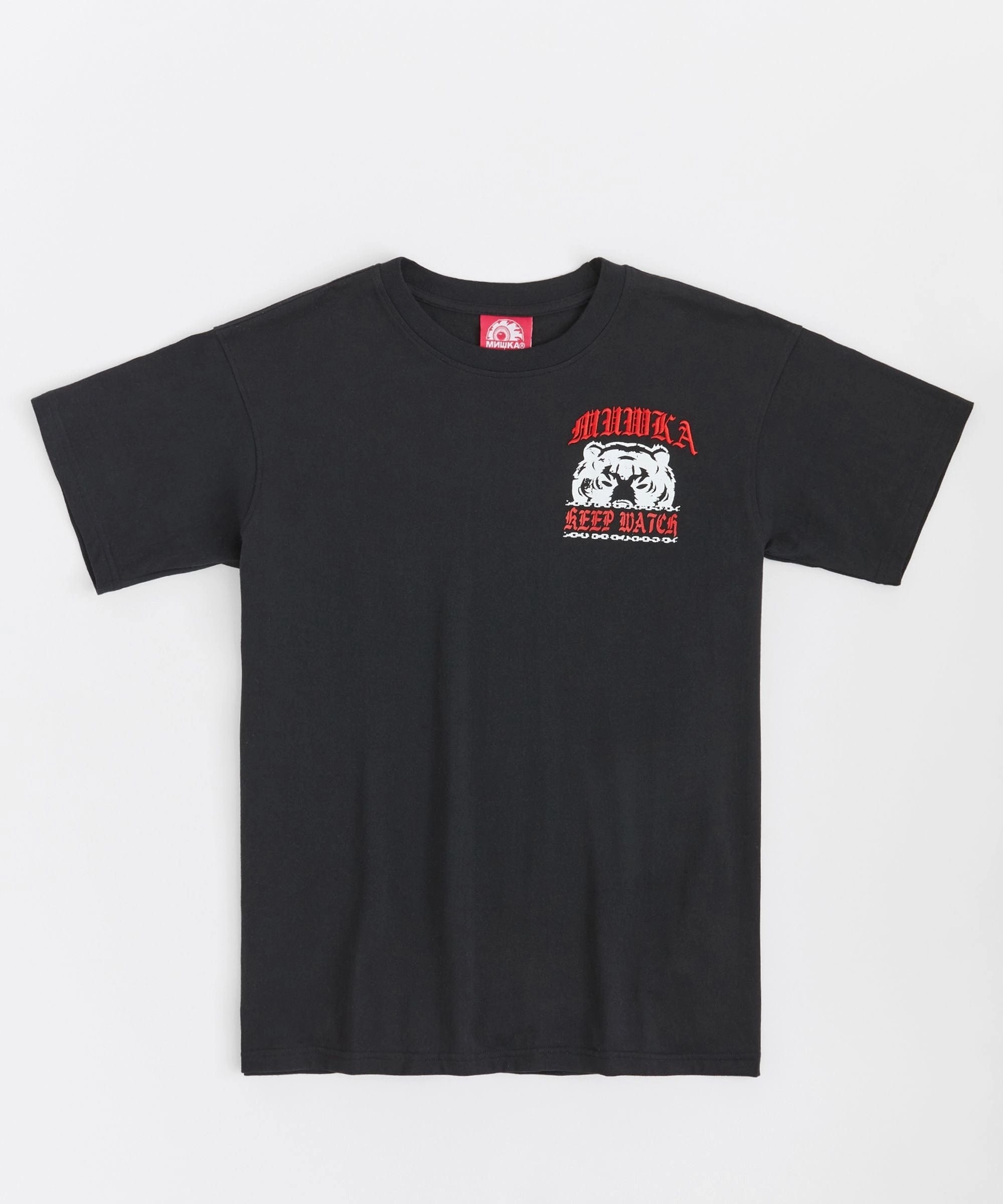 HighDensityFoam Breathable Underarm Gussets Mishka Old English Short Sleeve Tee - Black