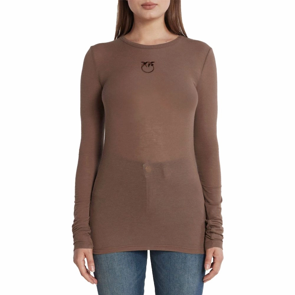 PINKO Viscose Women's Sweater Cozy Layered Wear UV Protective Coating