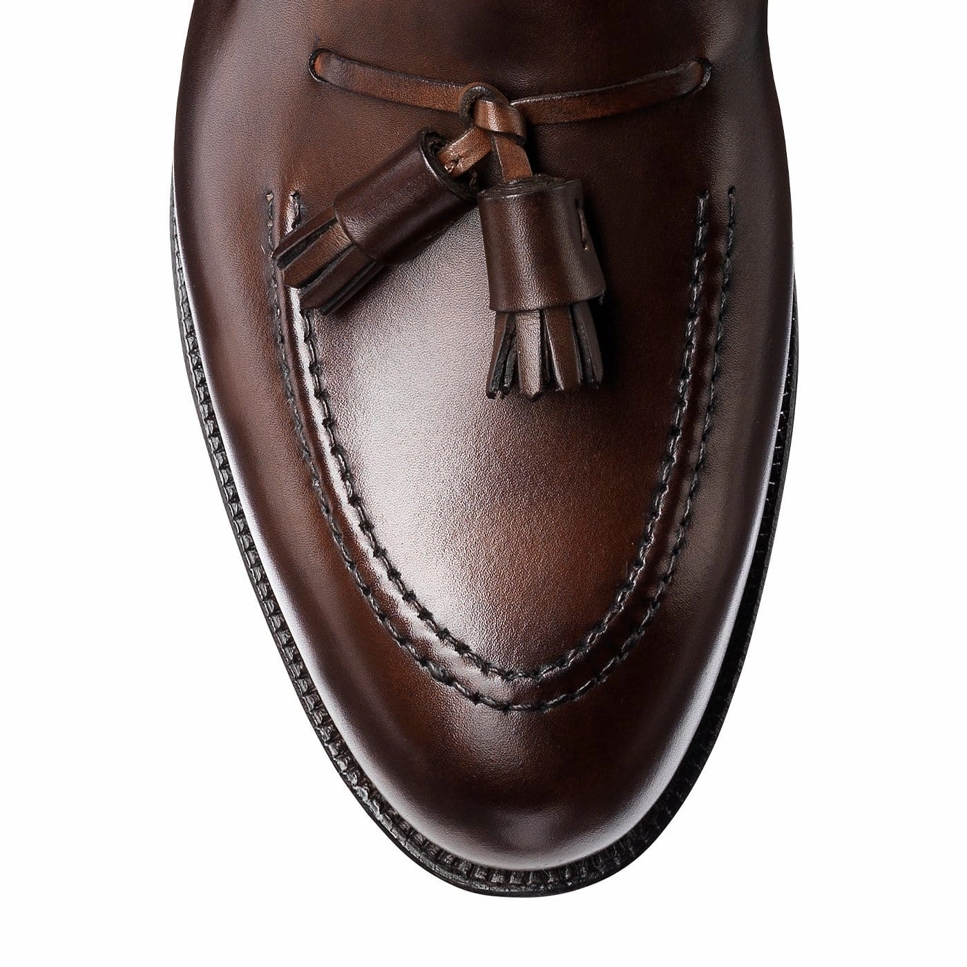 Cavendish Dark Brown Burnished Calf Flat Light Fit