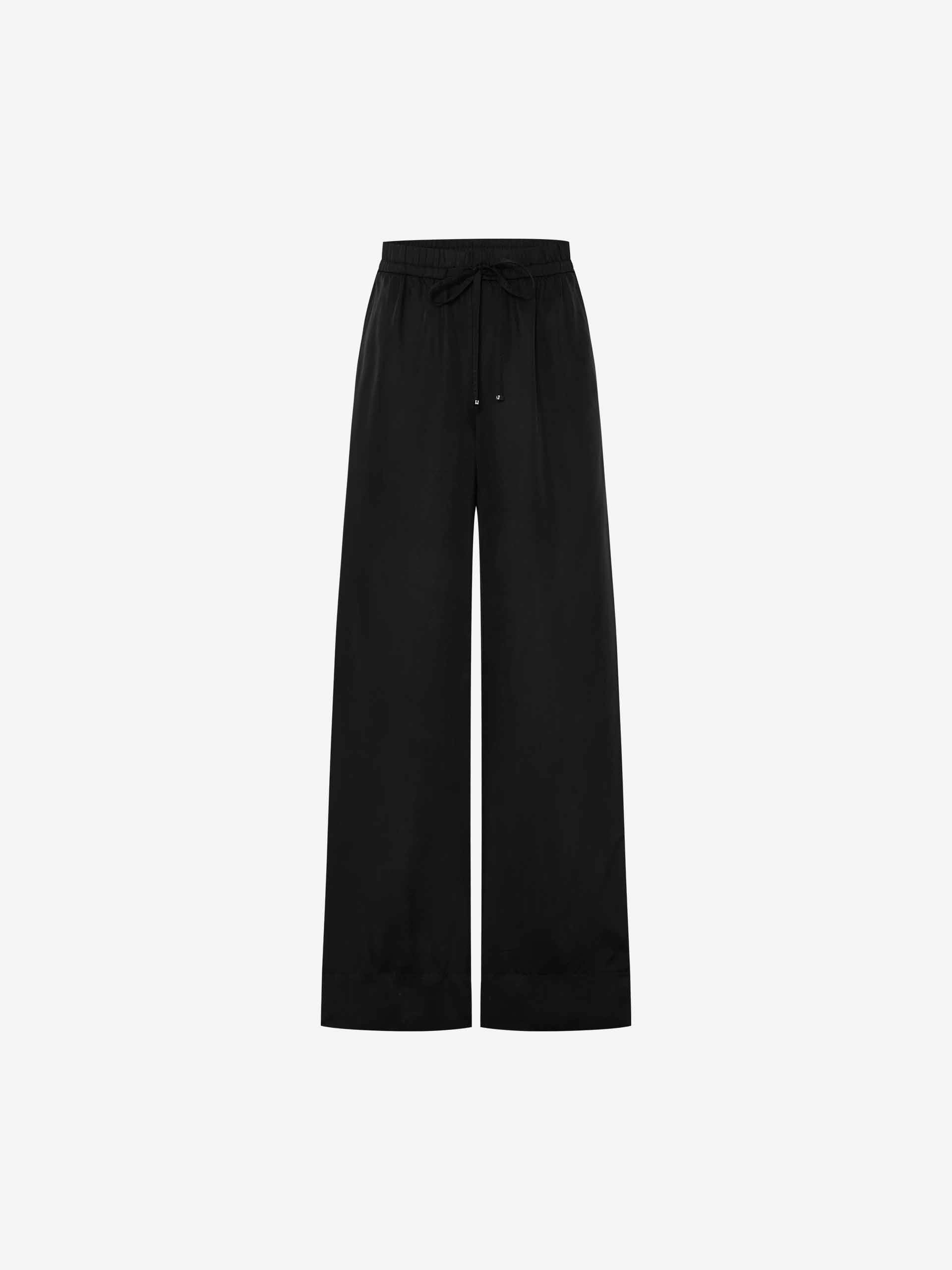 AntiSlipWaistband With Drawstring Straight Trousers