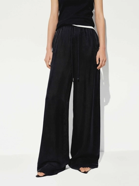 With Drawstring Straight Trousers Day Wear Smart Wear