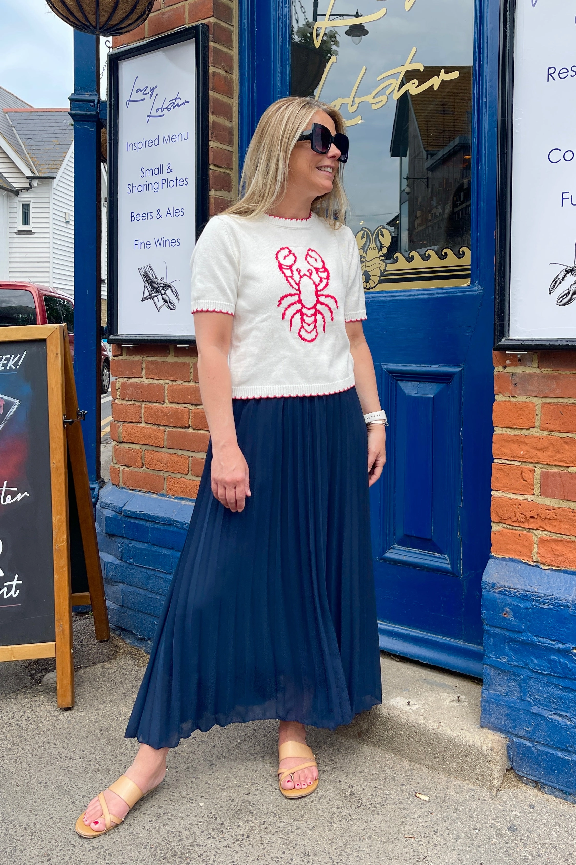Pleated Maxi Skirt Comfort Waistline Winter Layering