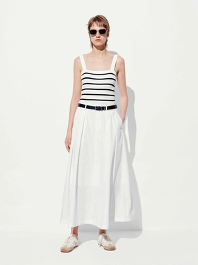 Paneled Detail Tank Dress Vintage-Inspired