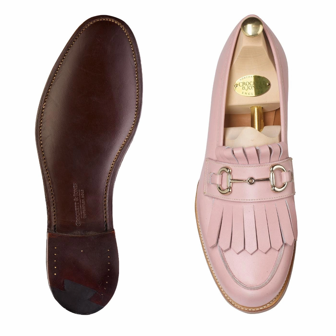 Clara Blush Pink Calf Comfortable Soles Slip On Silhouette