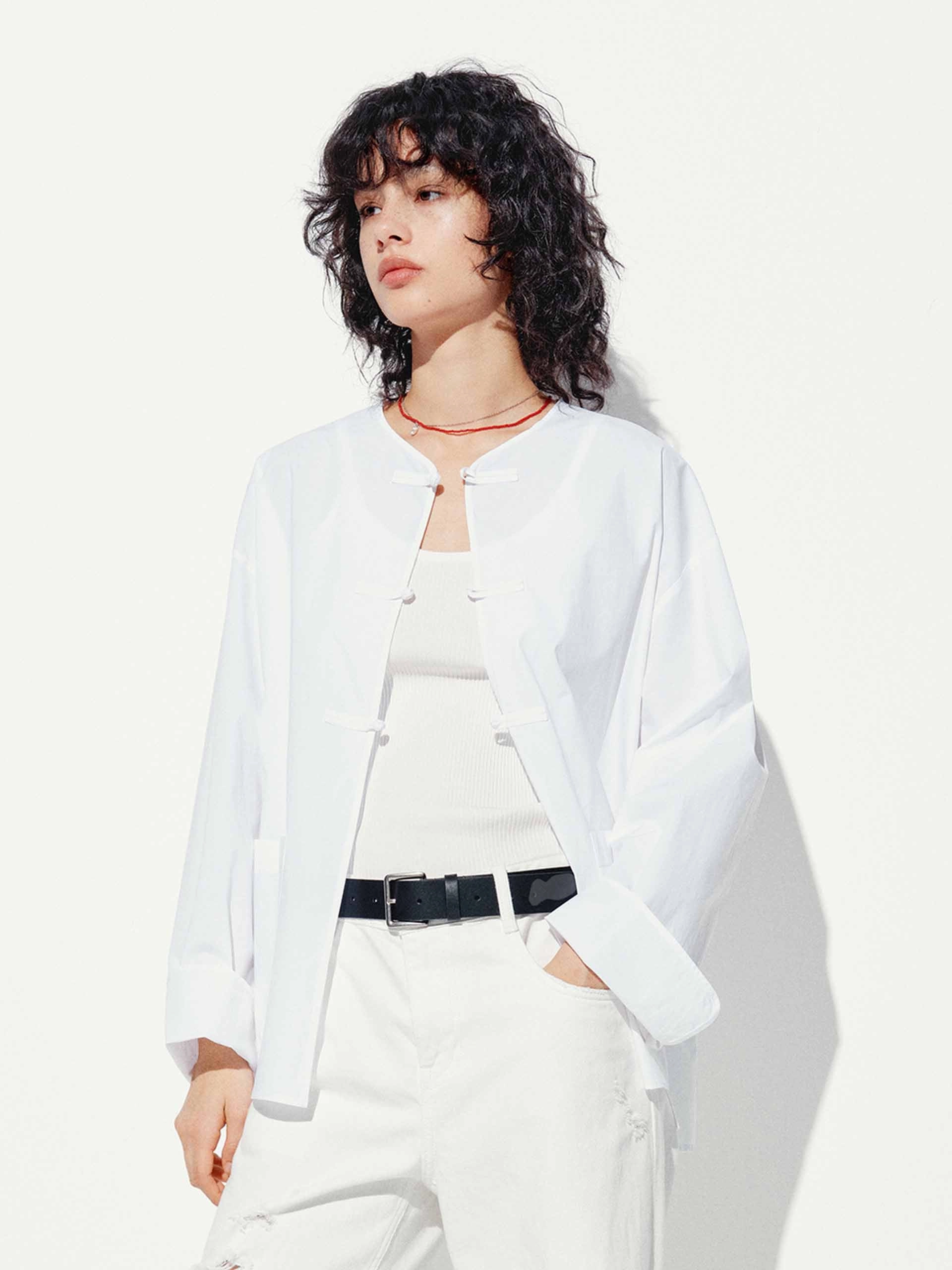 Cheongsam Buckle Cotton Coat Moisture Managing Liner