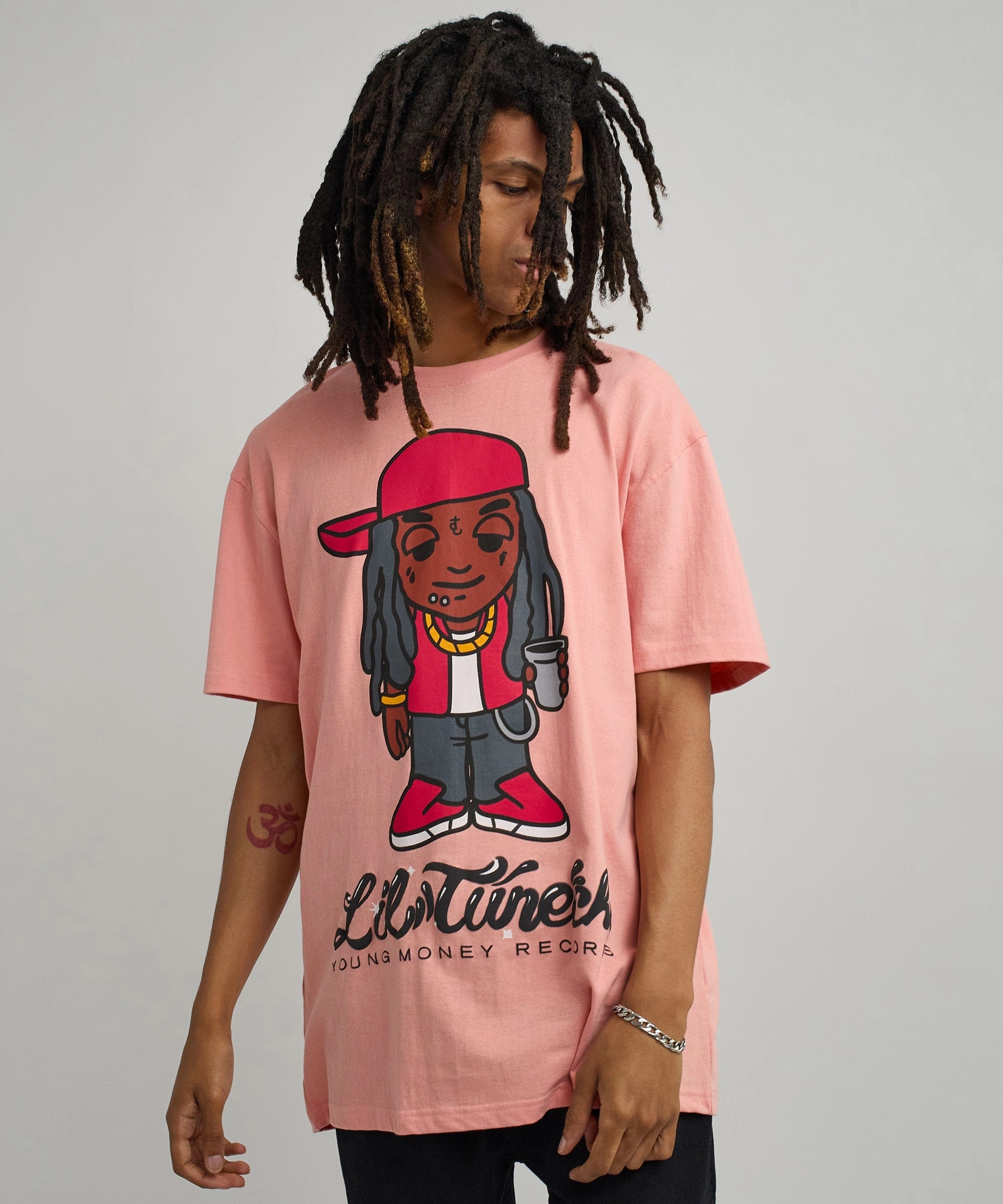 Airflow Ventilation Lil Wayne Tunechi Short Sleeve Tee - Pink