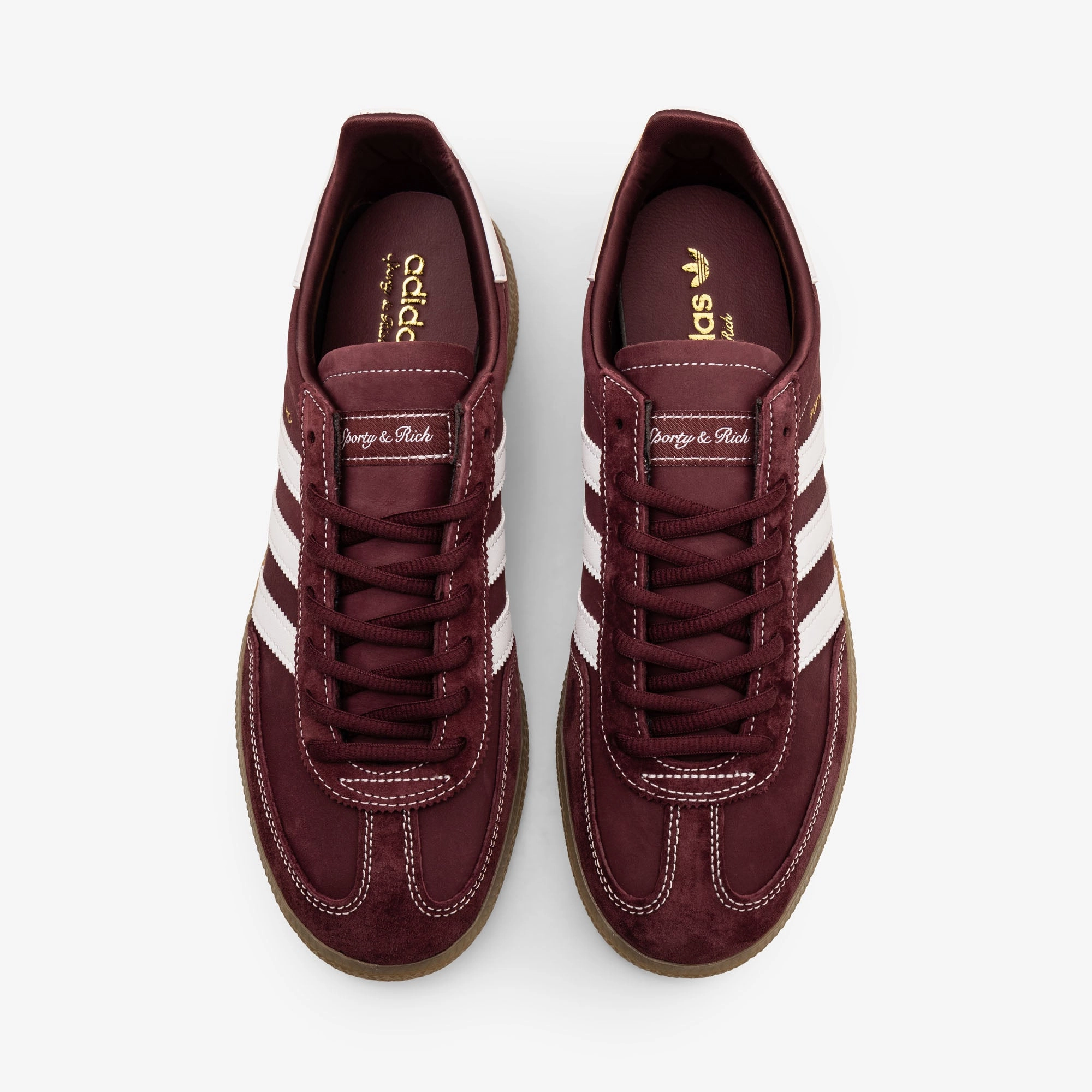 Flexibility Boost Wireless Lacing Tech adidas Originals x Sporty & Rich Handball Spezial Shadow Red / Cloud White - Gum