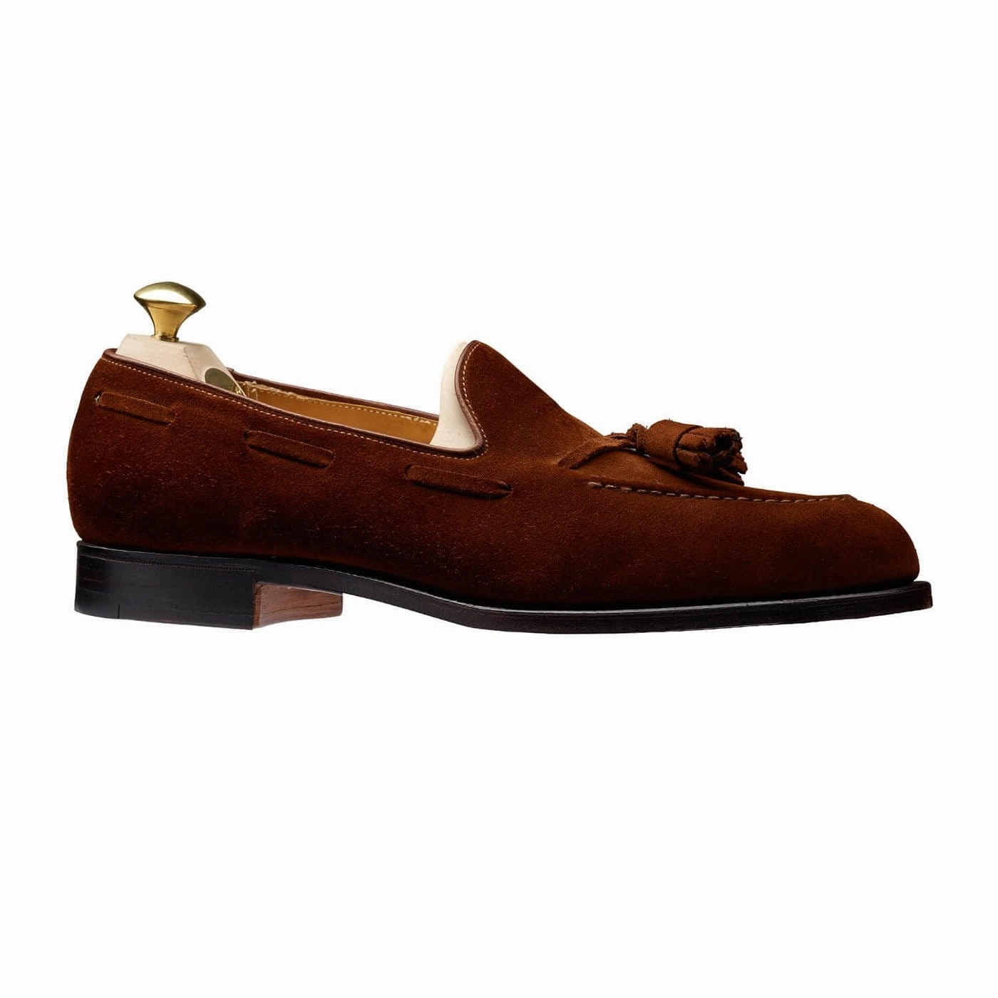 Tailored Edge Cavendish Polo Brown Calf Suede