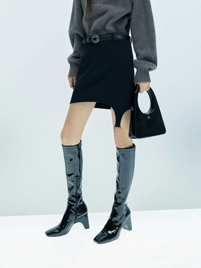 Casual Comfort Fit Quick Comfort Design Asymmetric Mini Skirt