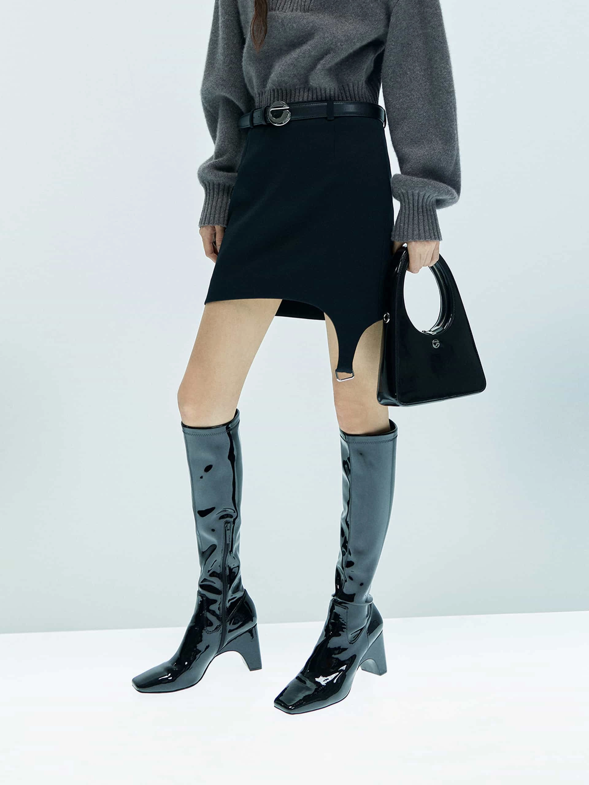 Casual Comfort Fit Quick Comfort Design Asymmetric Mini Skirt