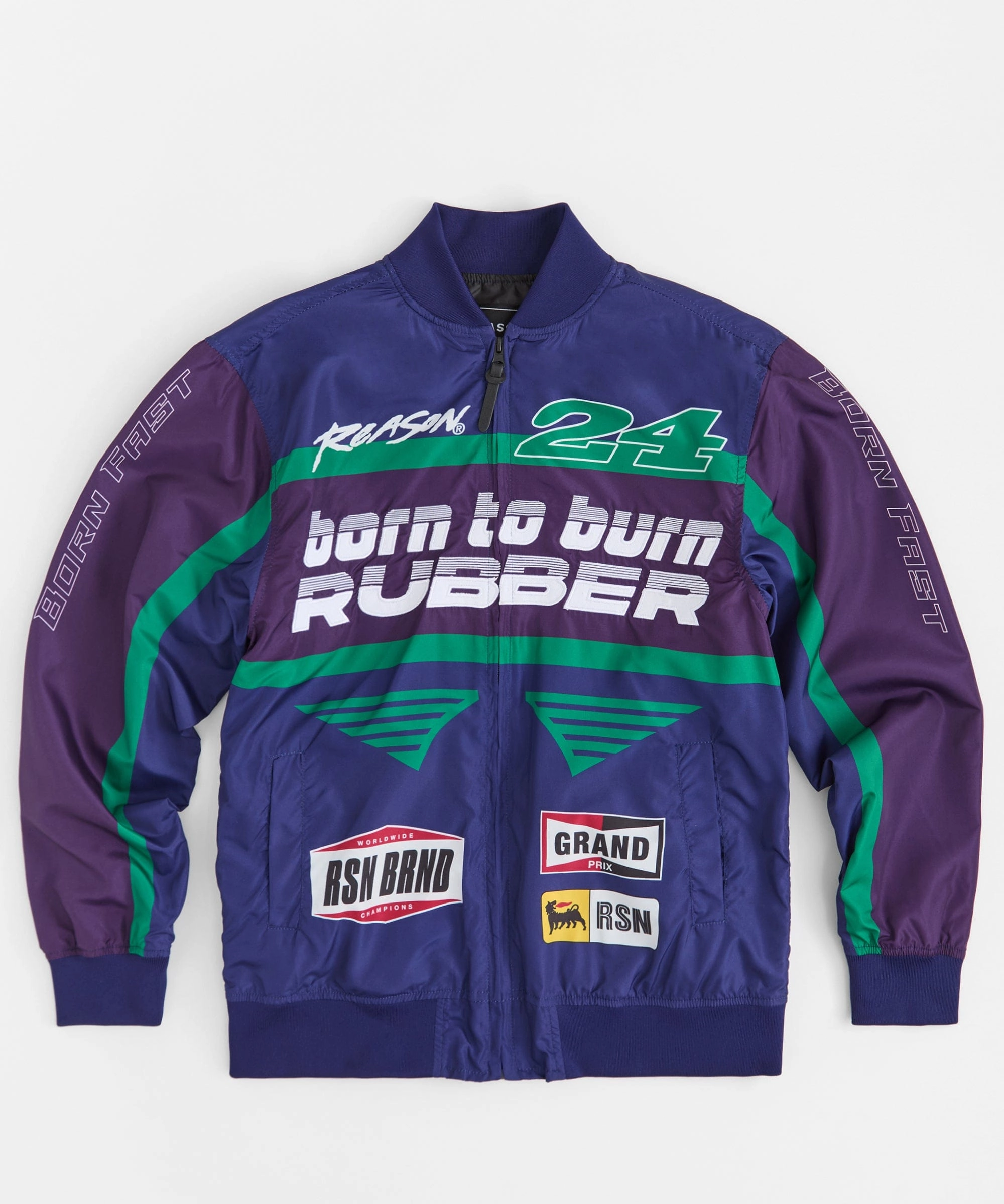 Articulated Ergonomic Fit Racing Jacket - Navy