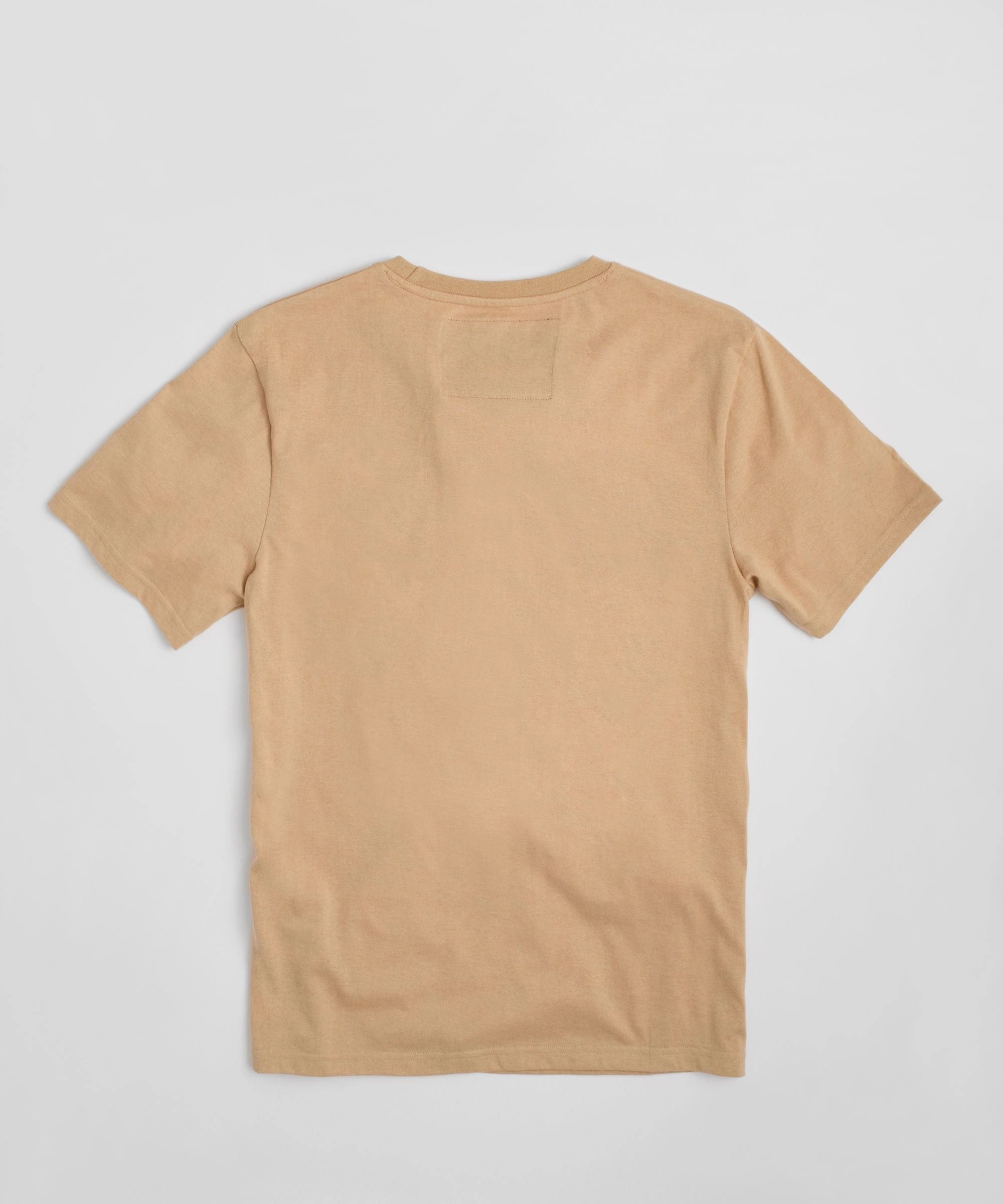 Dodge Hellcat Racing Embroidered Short Sleeve Tee - Khaki Casual Wear Flexible Ribbed Cuffs