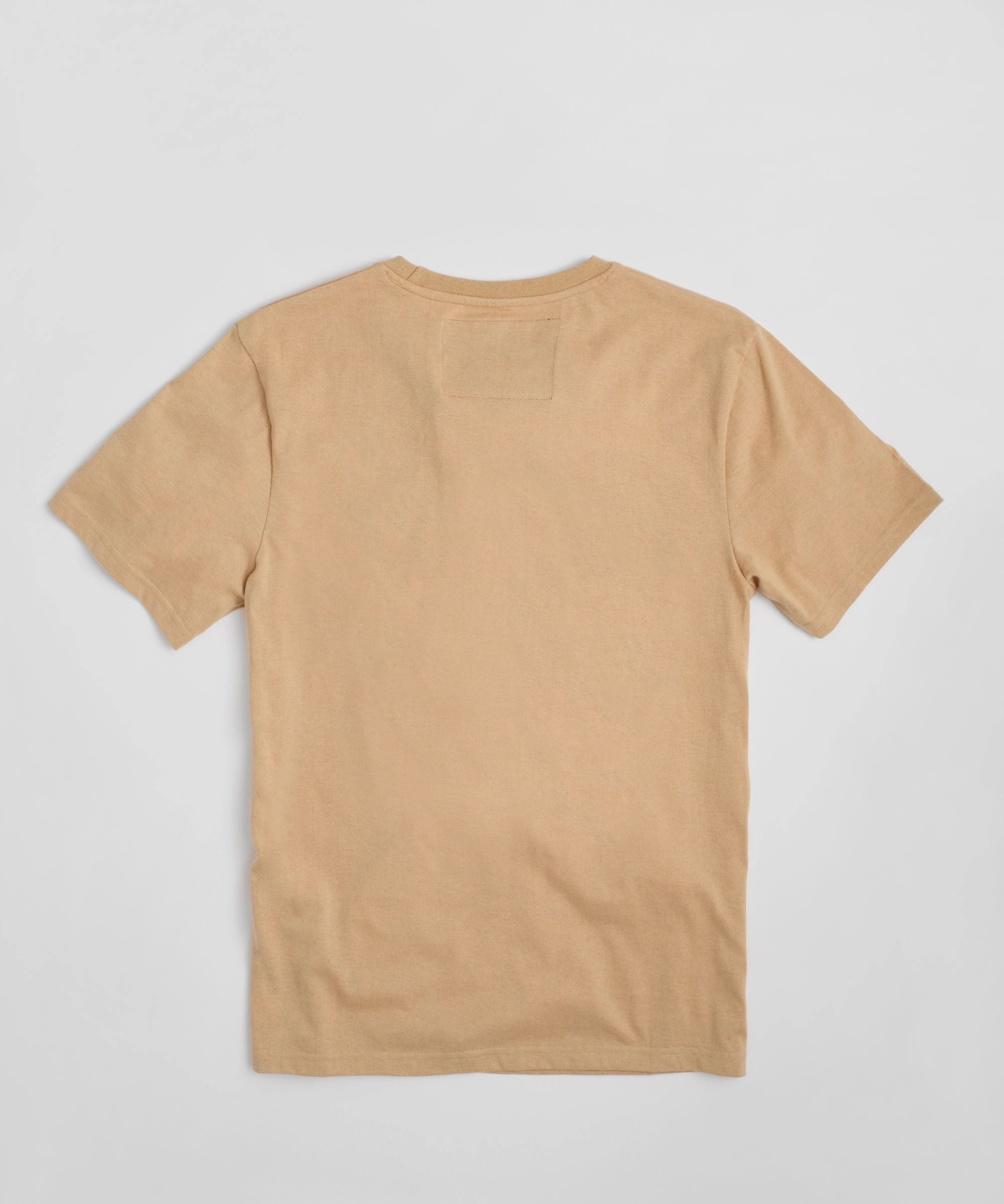 Dodge Hellcat Racing Embroidered Short Sleeve Tee - Khaki Buttery Soft Handfeel
