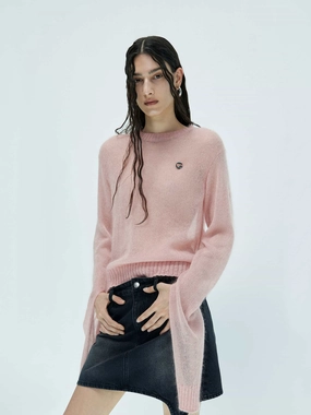 Lightweight Sheer Sweater Breathable back panel Double Stitched Hem