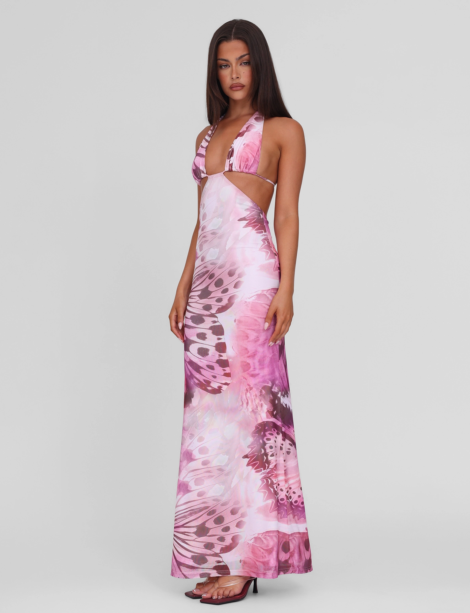 SOLEIL MAXI DRESS - MACRO BUTTERFLY Lazy Pick