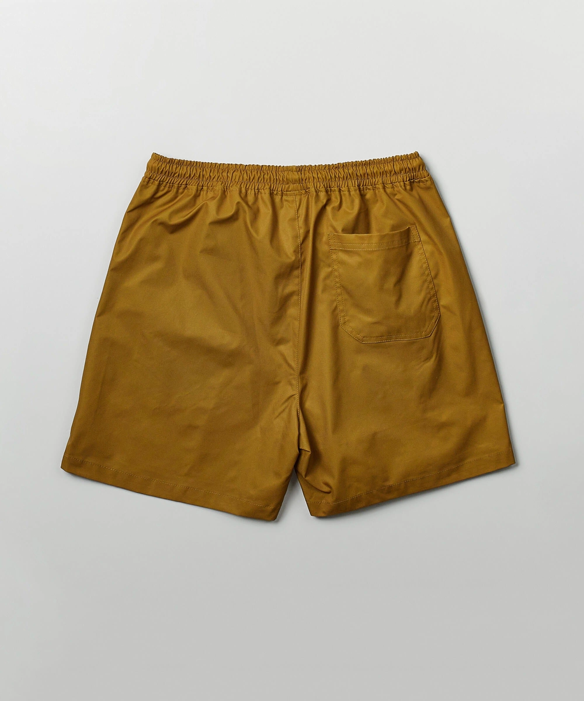 Minimalist Styling Solid Cargo Nylon Shorts - Khaki