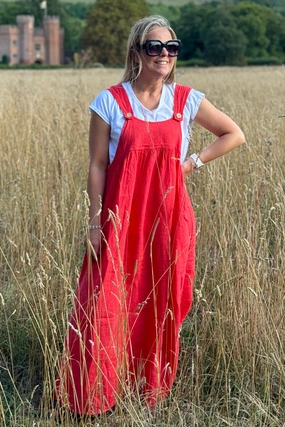 plus-size Sophia Linen Dress