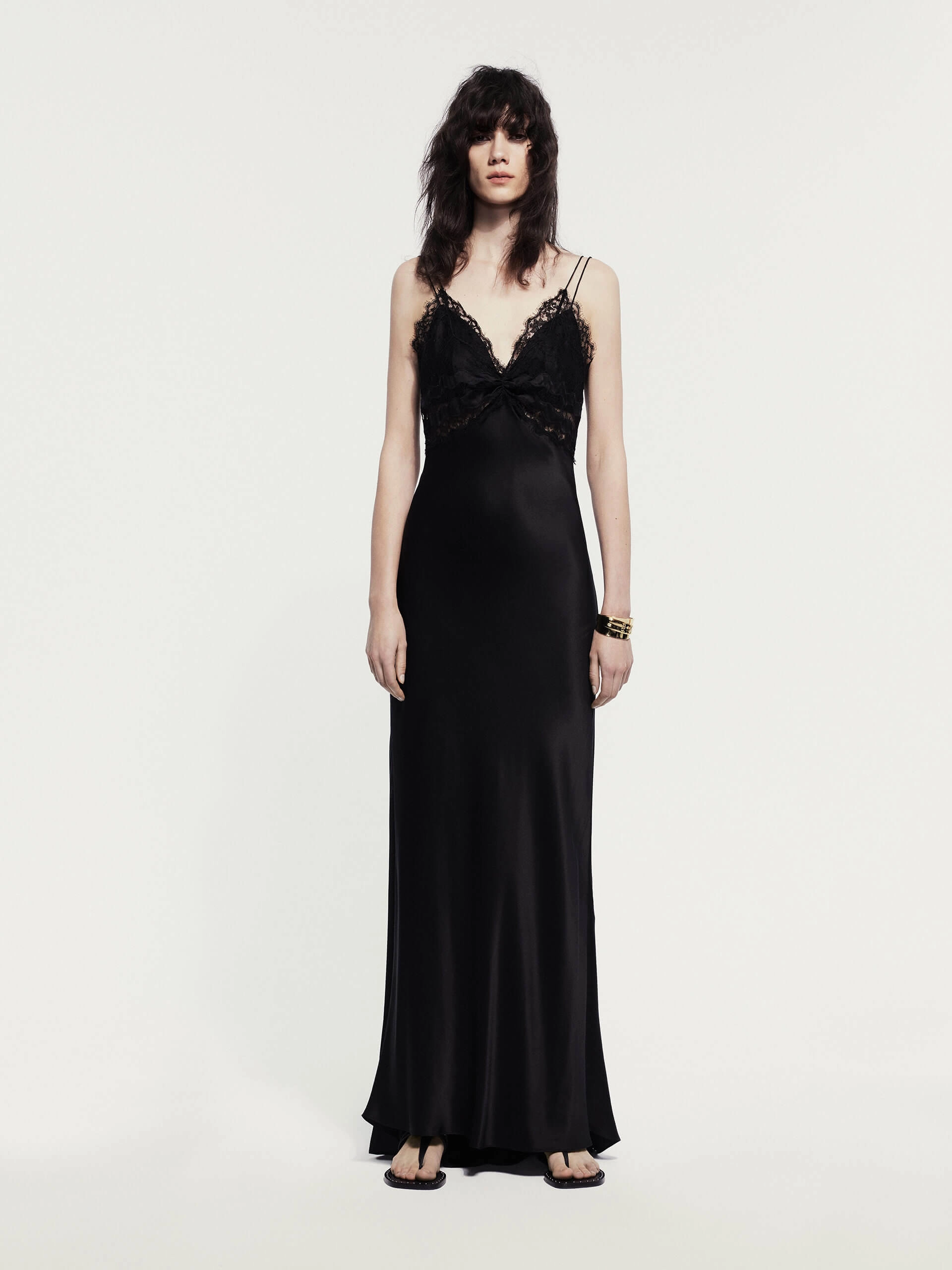 Functional Wear Edgy vibes Cami Silk Lace Dress