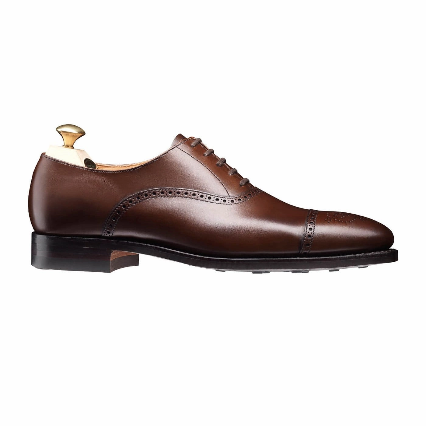 Malton Dark Brown Burnished Calf Matte Finish Dress Code Fit Timeless Look