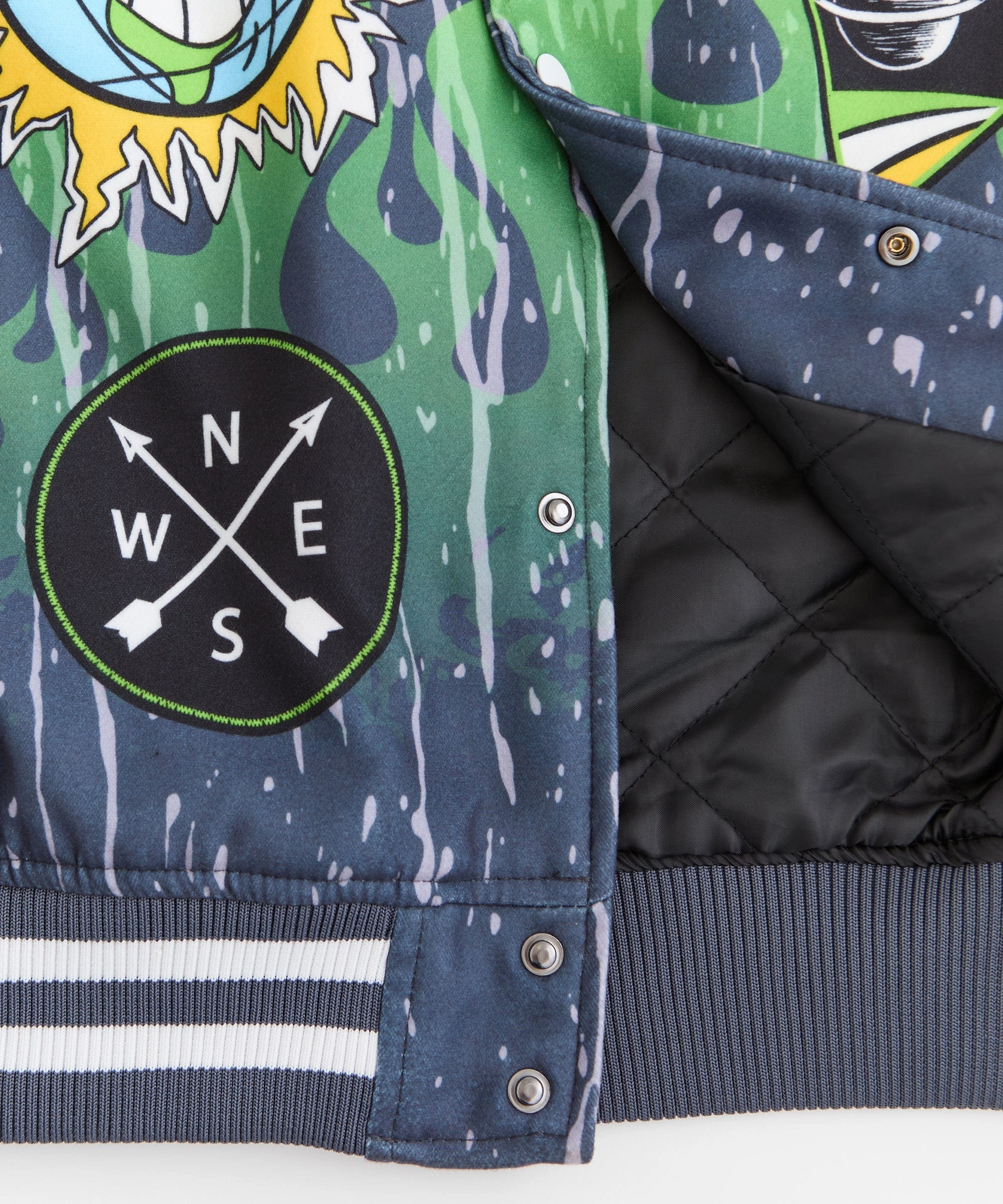 Space Defense Varsity Jacket - Grey AllPurposeFastening Temperature Balancing Layer