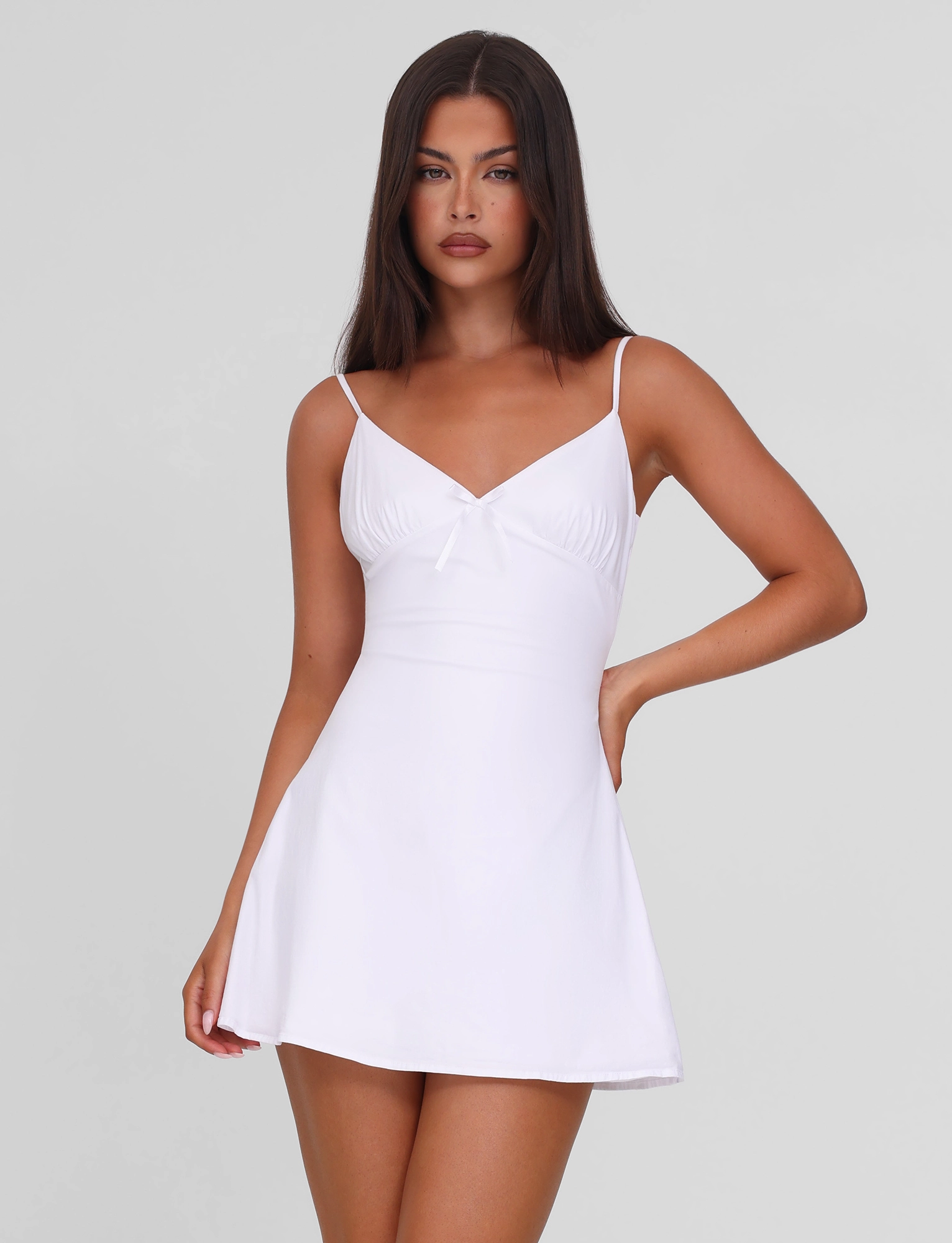 Cozy Vibe WINNIE MINI DRESS - WHITE