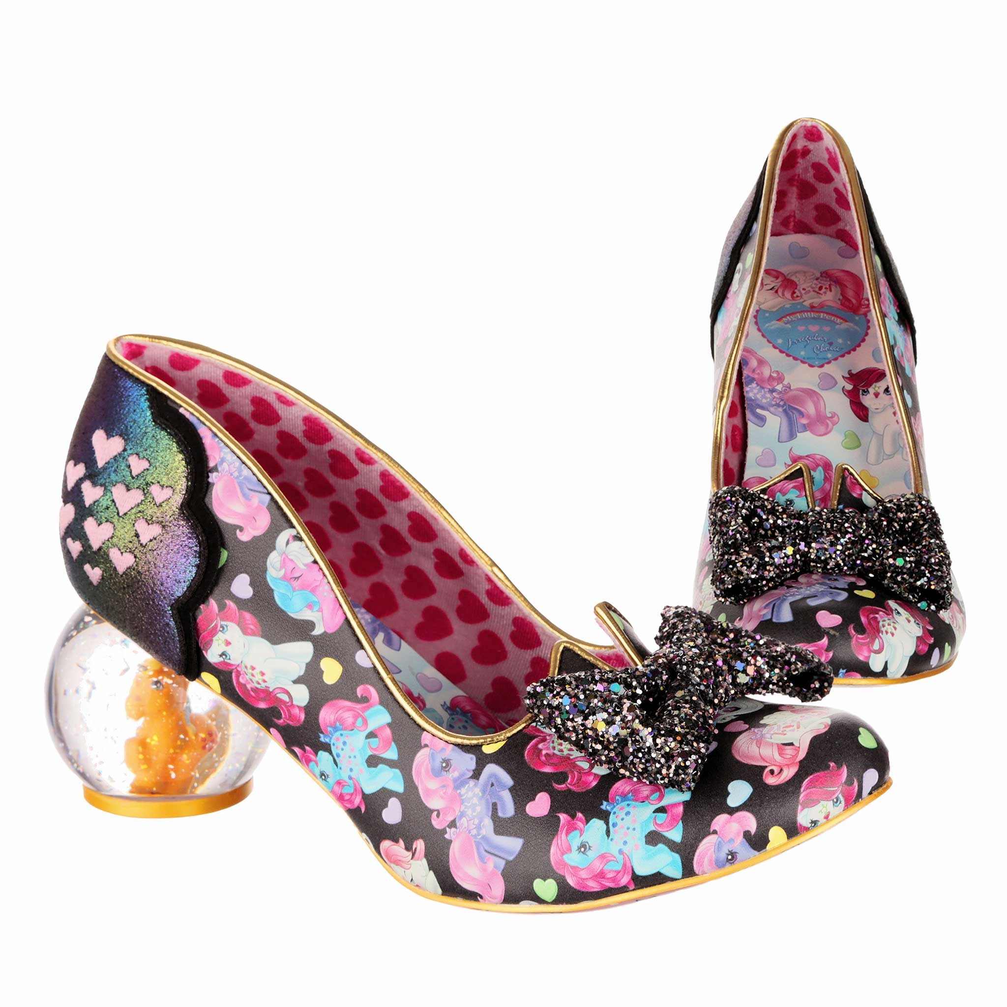 Sparkle Heart Evening Stilettos Chic Vibes