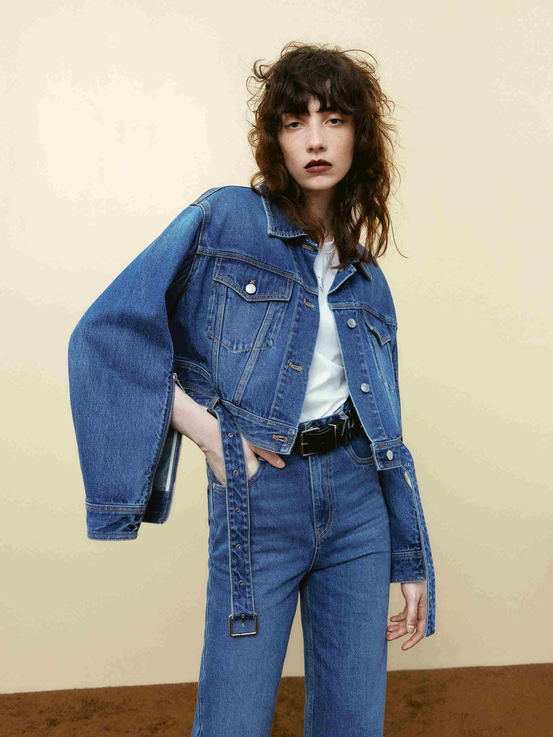 Wind Resistant Lining Modern Day Look Split Detail Denim Jacket