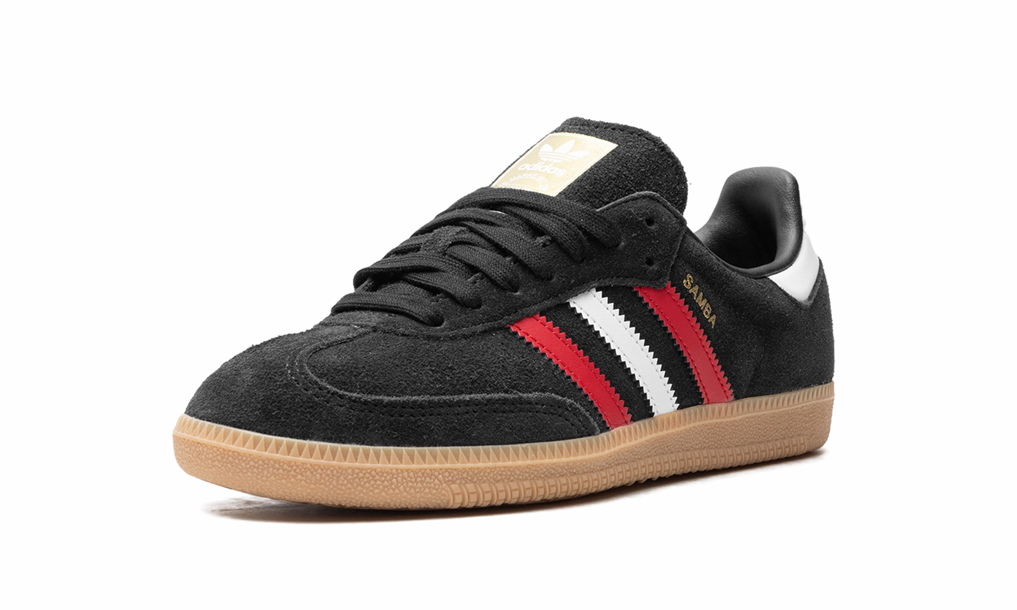 Samba OG "core black/better scarlet/GUM 3" Supportive Fit Quick Dry Fabric