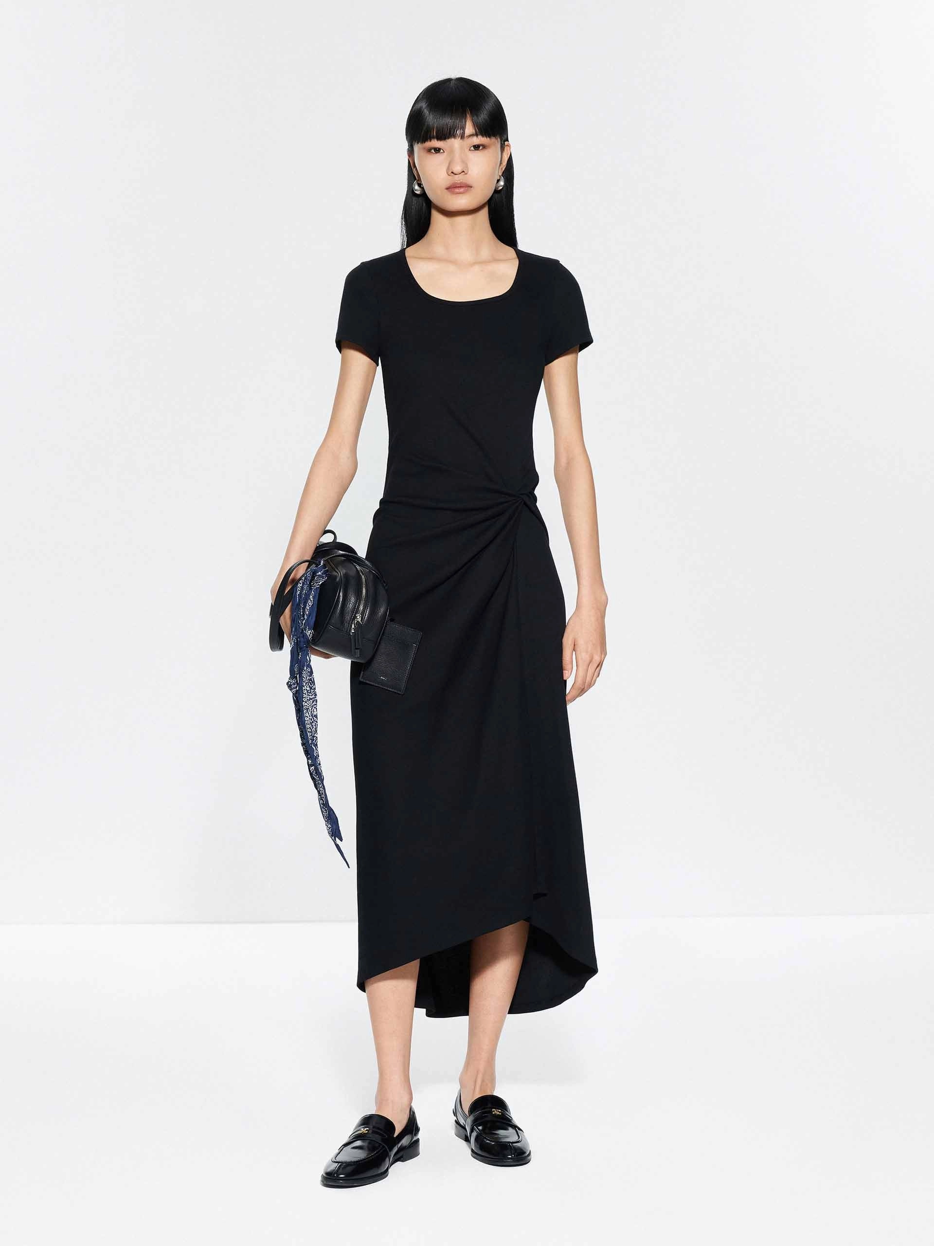 New Spirit Limited-Edition Square Collar Pleated Dress