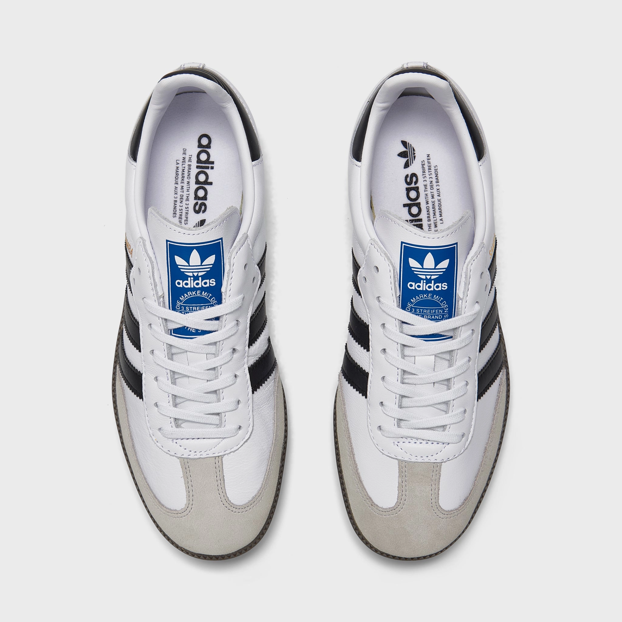 adidas Originals Juniors' Samba OG Core White / Core Black - Gum Non Toxic Adhesives Torsional Rigidity System