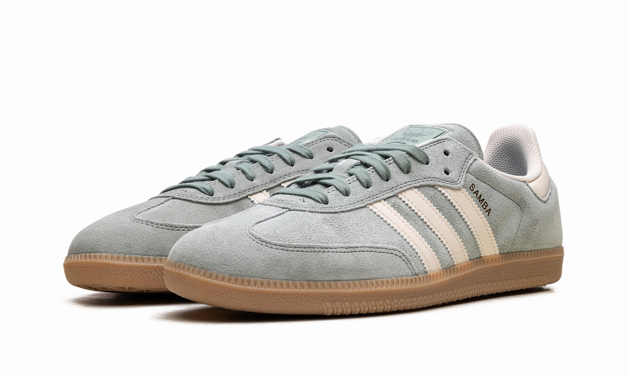 Kids Pick Heavy Stride Samba "Silver Green Wonder White"