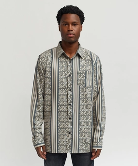 Temperature control HighDensityFoam Monogram Long Sleeve Woven Shirt