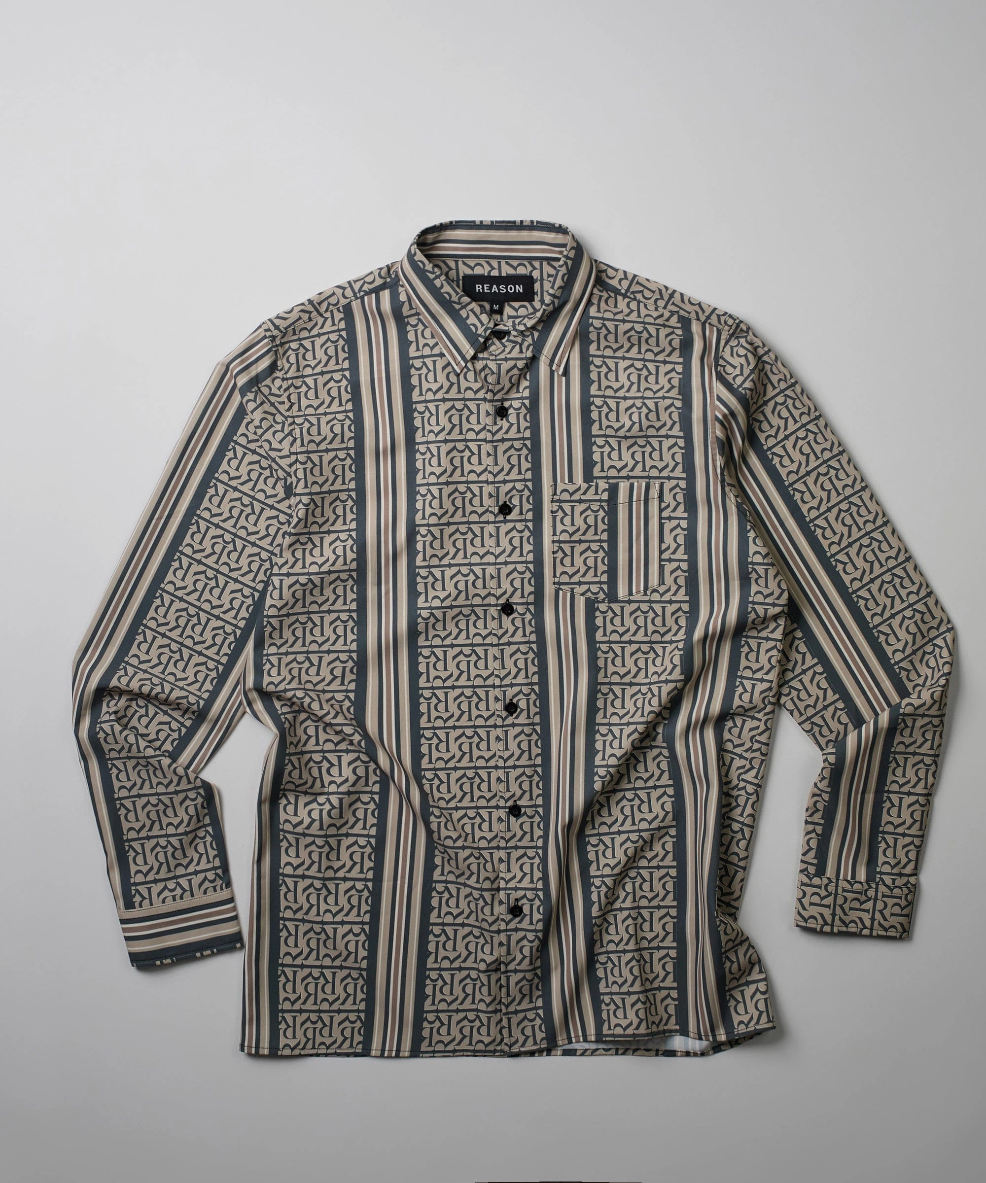 HeatRegulating Monogram Long Sleeve Woven Shirt