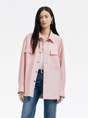 Eco Friendly Textile Many Pockets Protein Leather Pocket Jacket